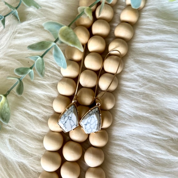 NWT Ivory Dangle Earrings - Picture 7 of 7